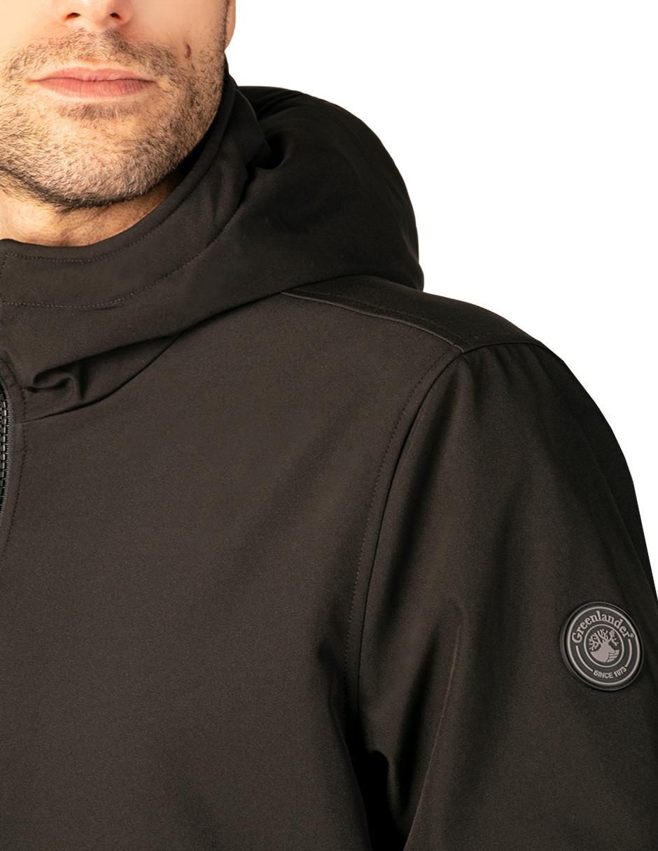 Chamarra casual impermeable con capucha para hombre 7