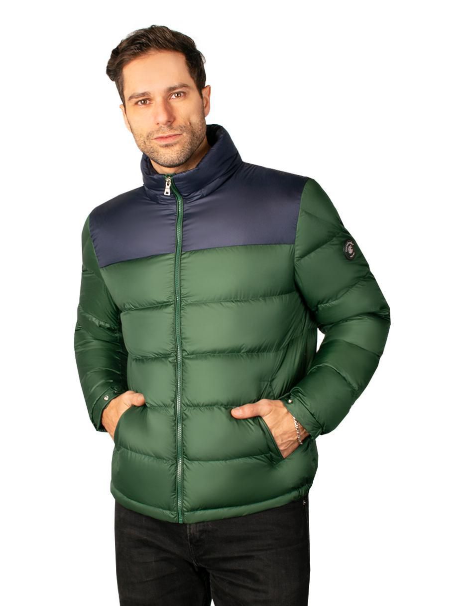 Chamarra acolchada impermeable capitonada para hombre 1