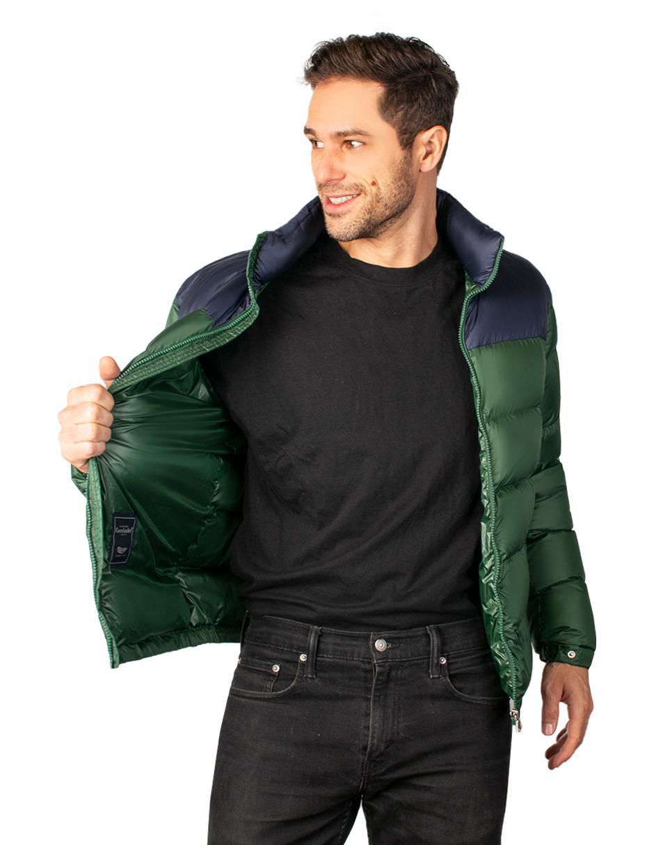 Chamarra acolchada impermeable capitonada para hombre 2
