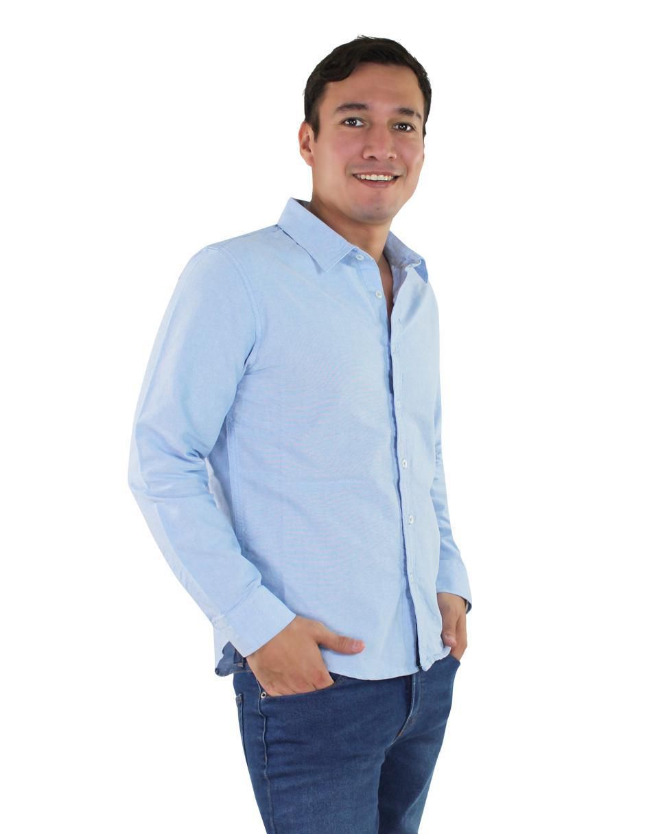 Camisa casual de algodón manga larga para hombre 7