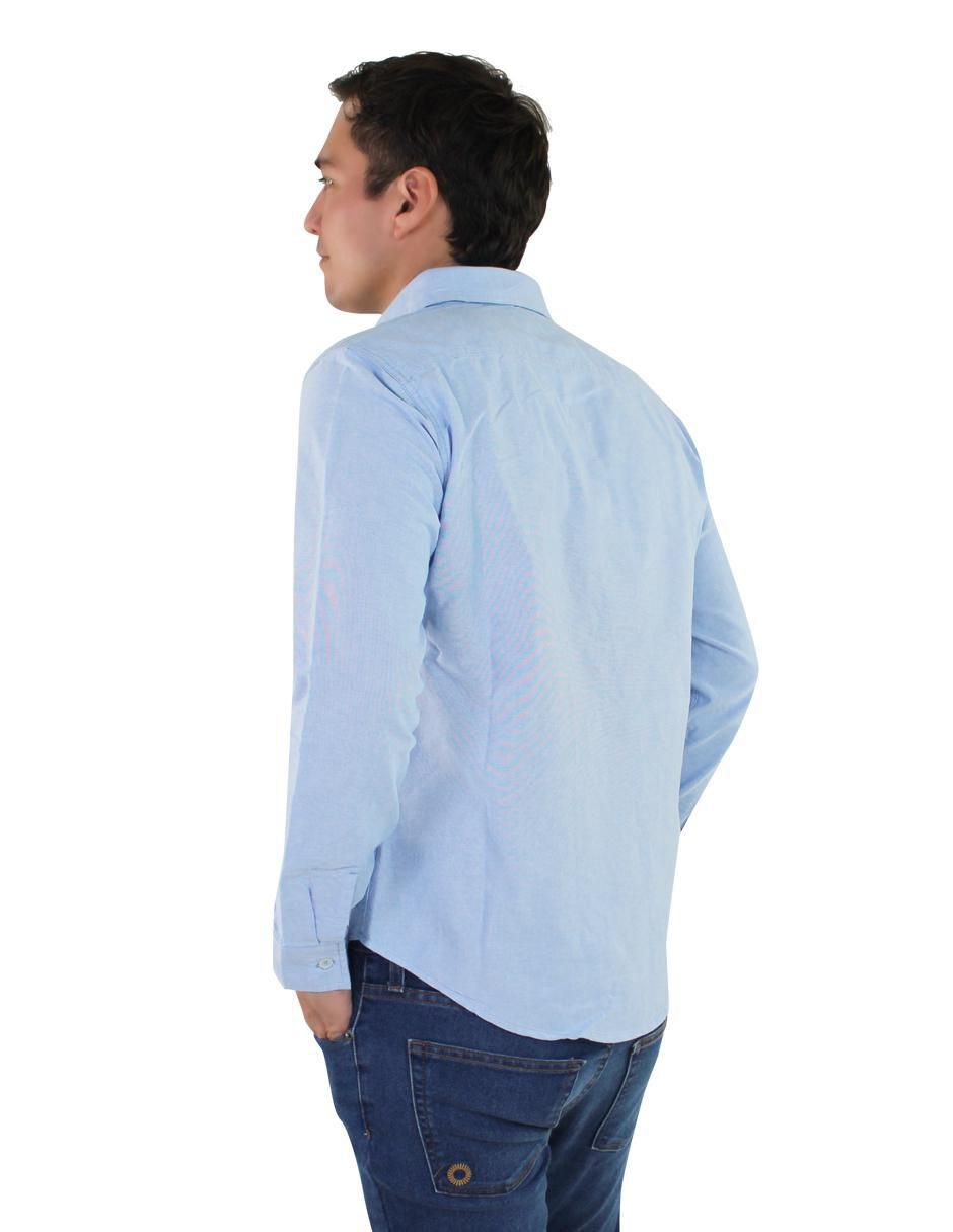 Camisa casual de algodón manga larga para hombre 2