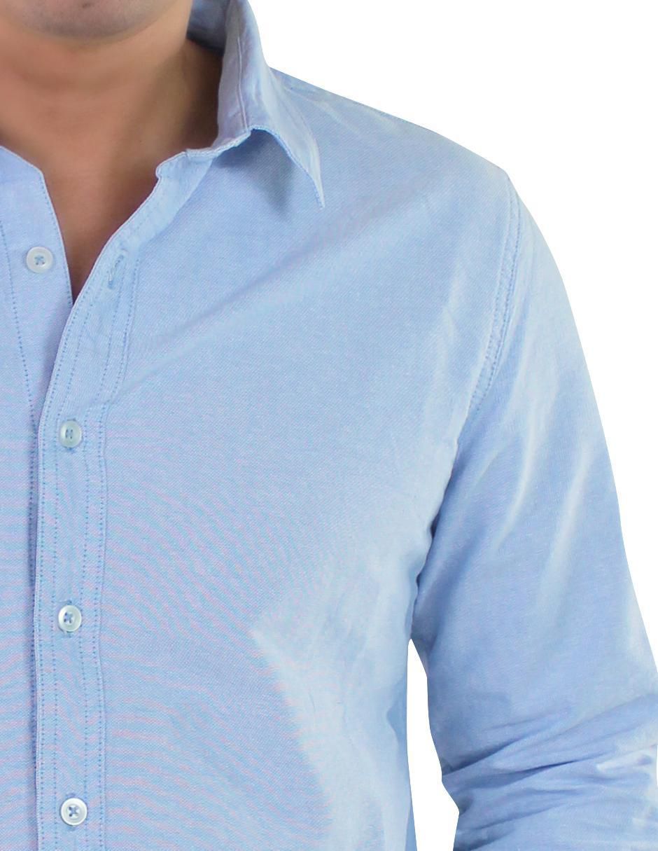 Camisa casual de algodón manga larga para hombre 8