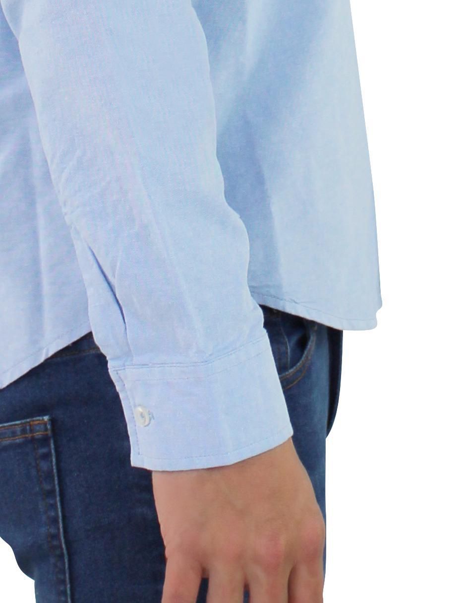 Camisa casual de algodón manga larga para hombre 3
