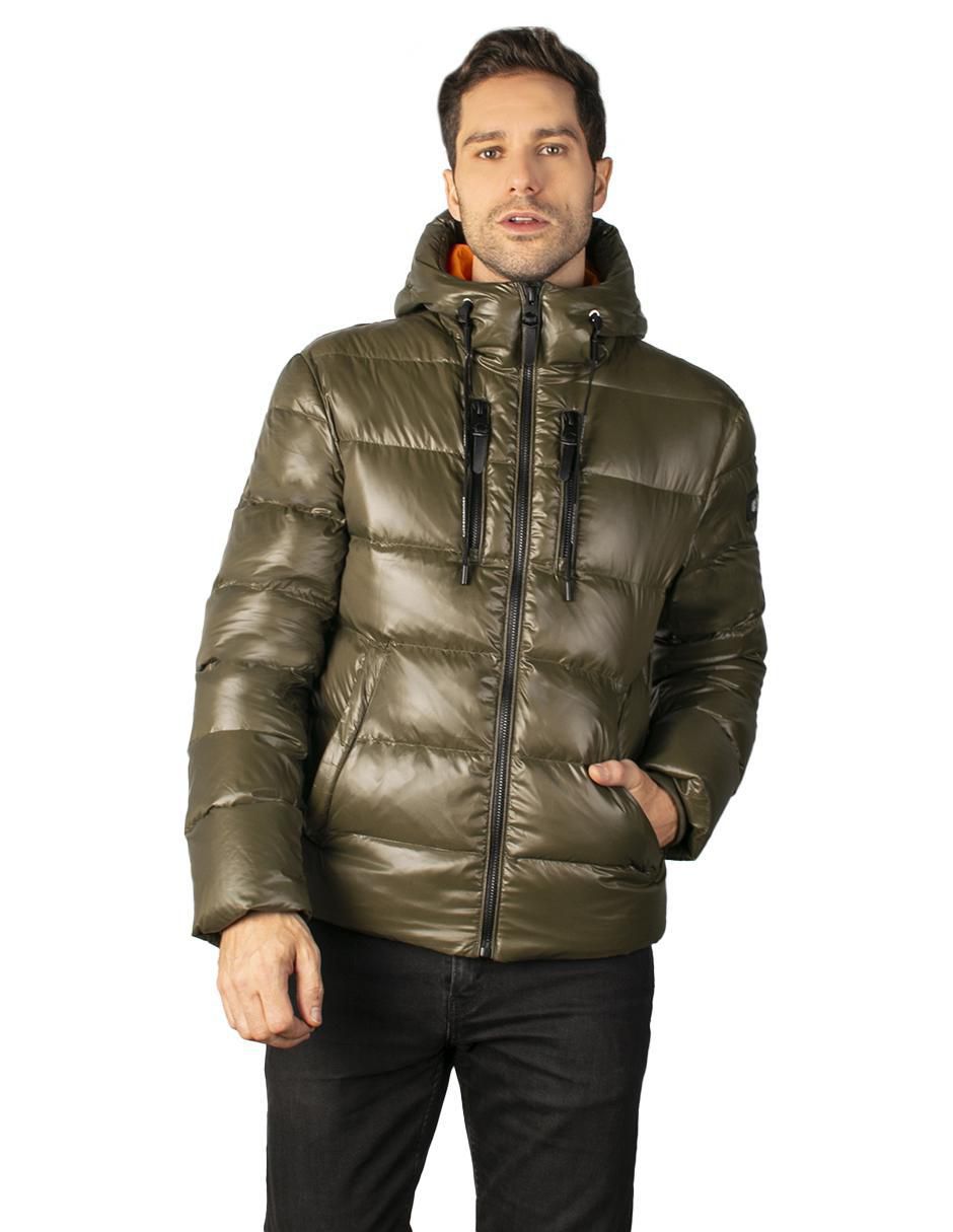 Chamarra acolchada con capucha para hombre Chamarra acolchada con capucha para hombre