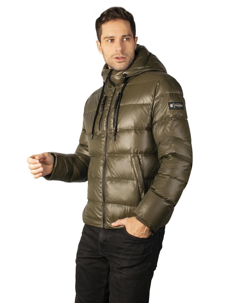 Chamarra acolchada con capucha para hombre 3