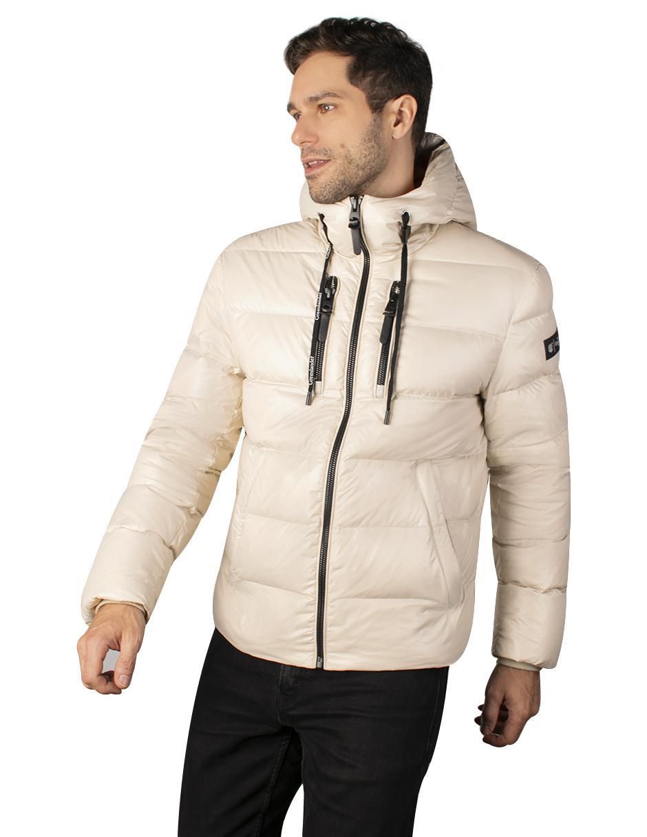 Chamarra acolchada con capucha para hombre 3