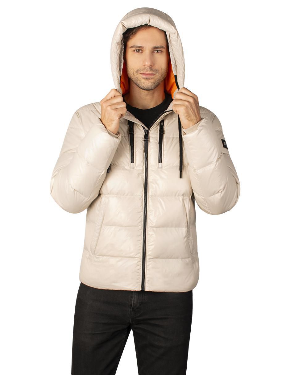 Chamarra acolchada con capucha para hombre 5