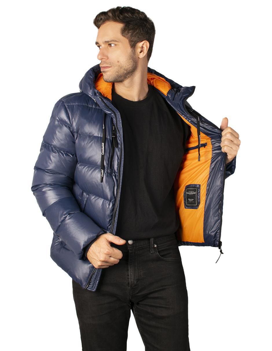 Chamarra acolchada Greenlander con capucha para hombre