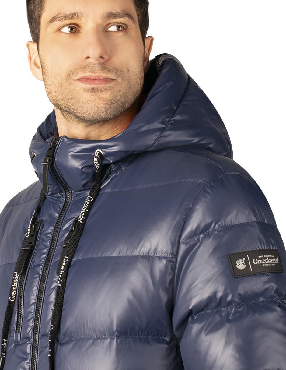 Chamarra acolchada Greenlander con capucha para hombre