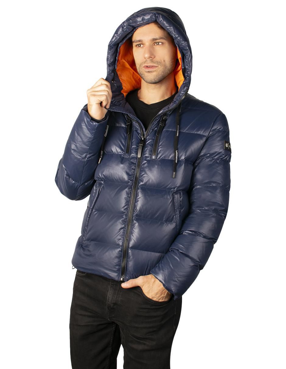 Chamarra acolchada Greenlander con capucha para hombre