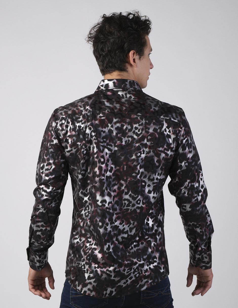 Camisa casual manga larga para hombre