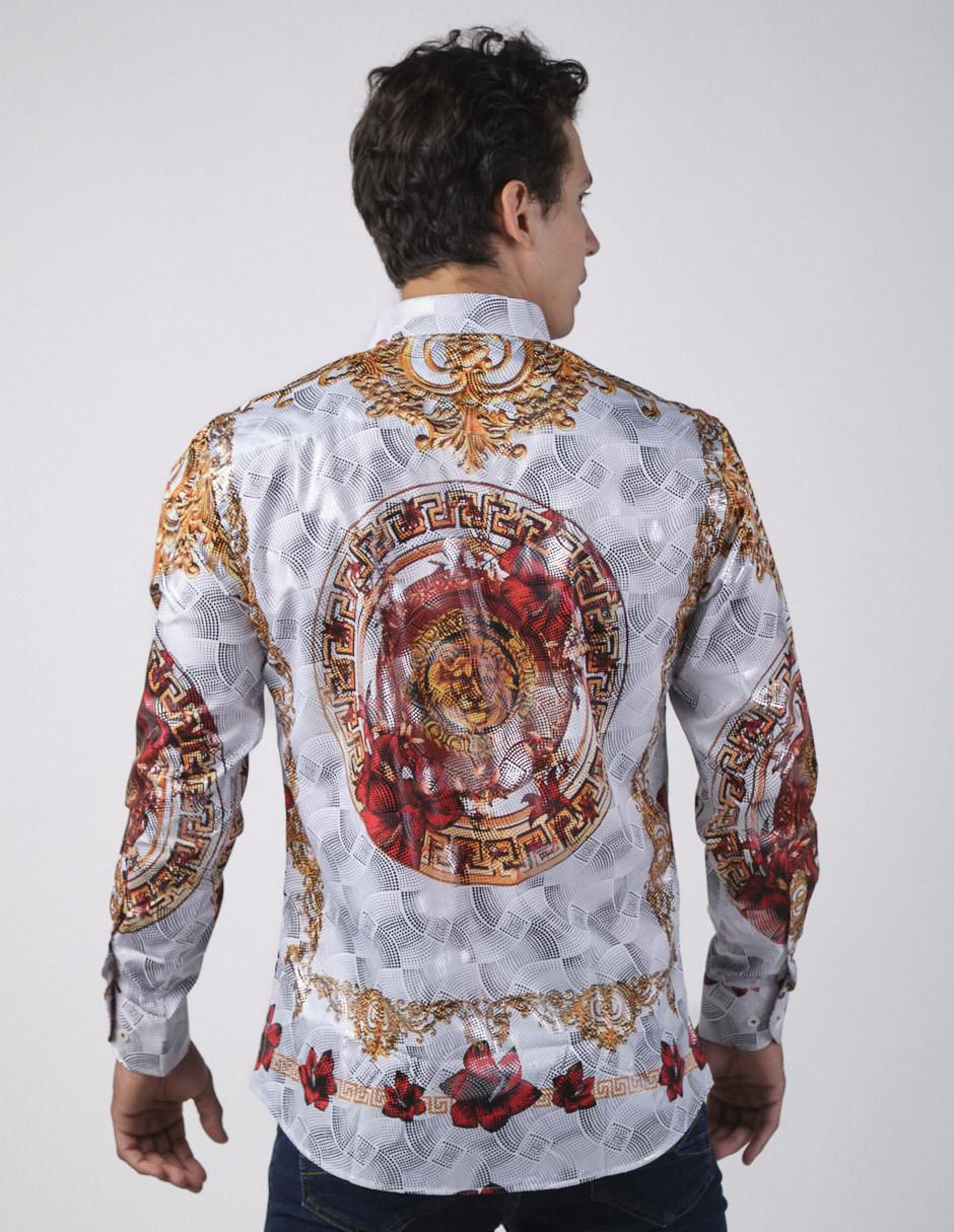 Camisa casual manga larga para hombre