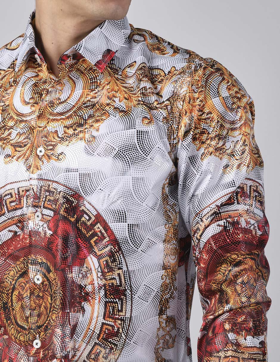 Camisa casual manga larga para hombre