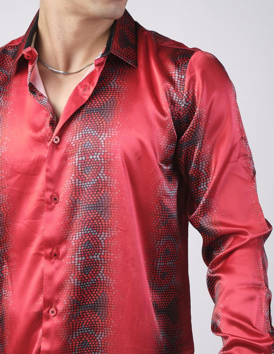 Camisa casual manga larga para hombre