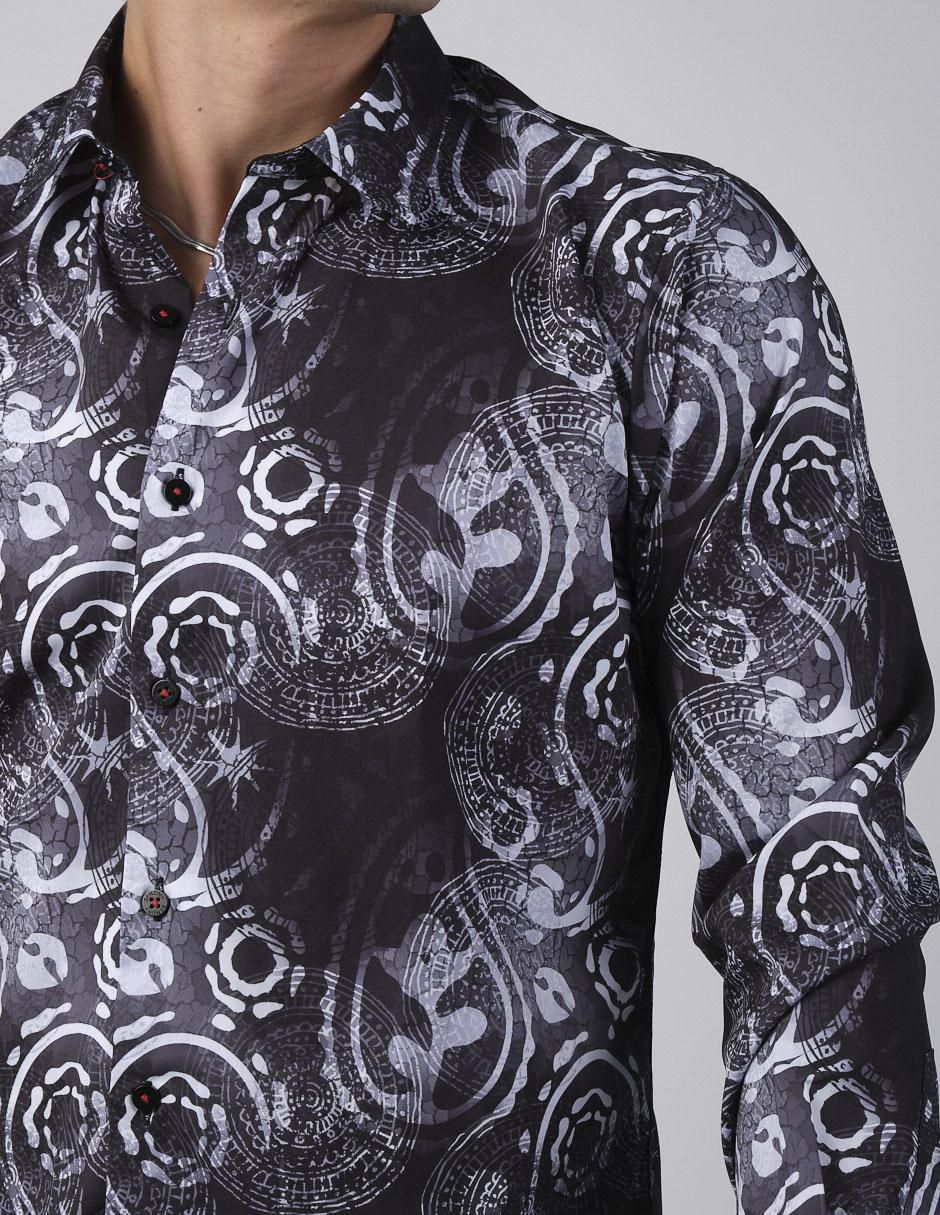 Camisa casual manga larga para hombre