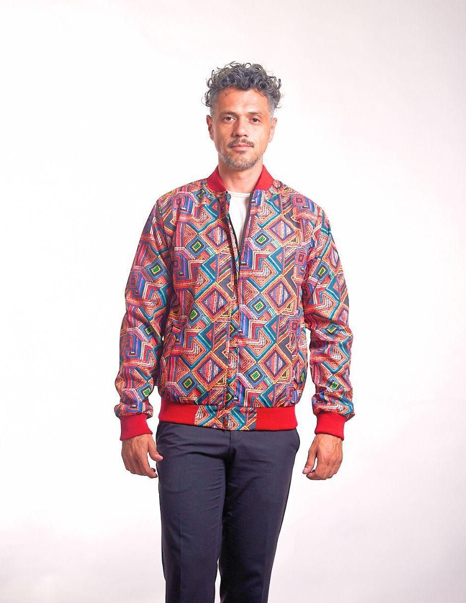 Chamarra bomber impermeable tejido para hombre Chamarra bomber impermeable tejido para hombre