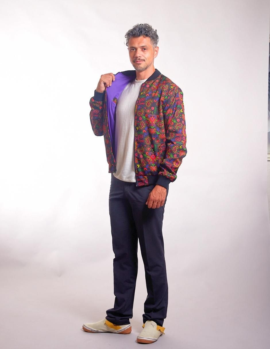 Chamarra bomber texturizado para hombre 2