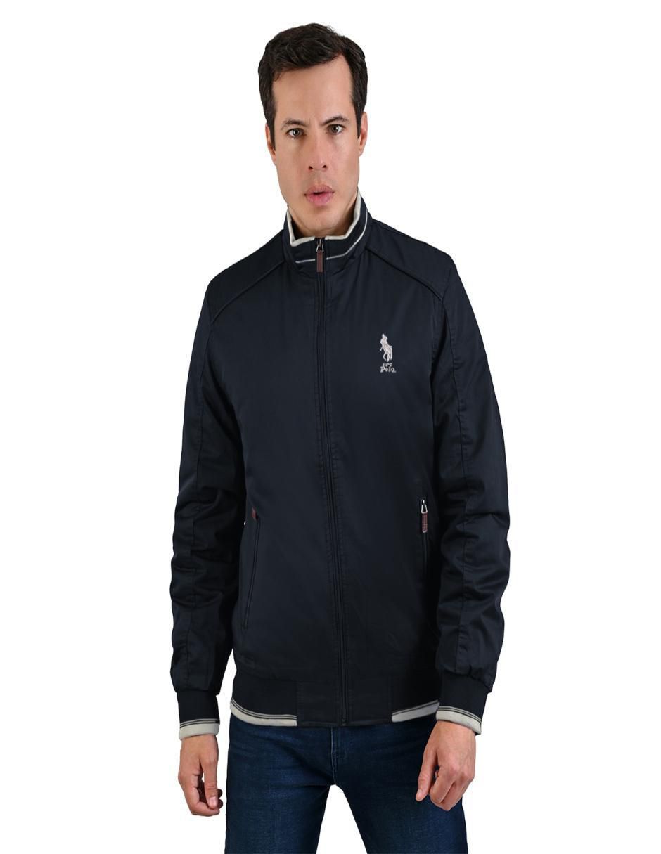 Chamarra casual con bolsillos para hombre