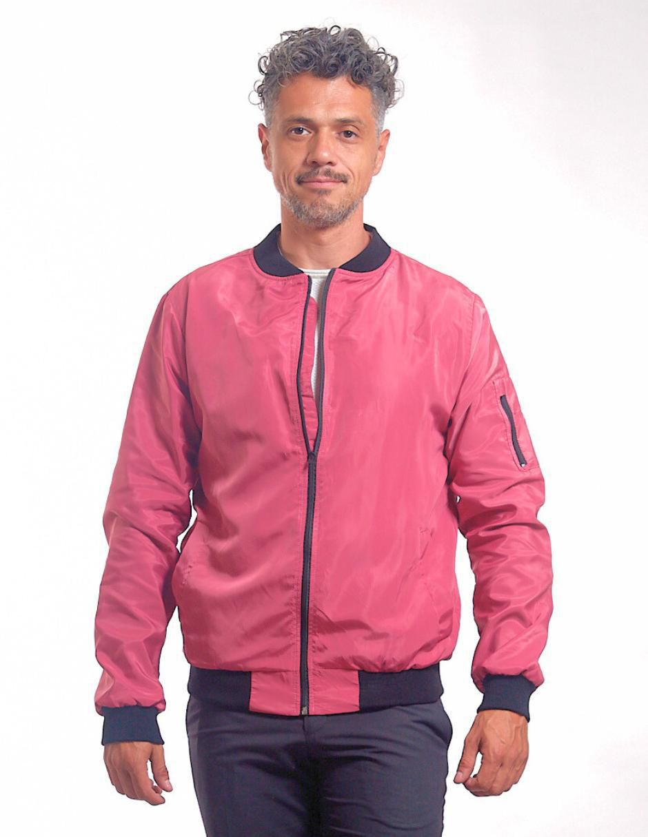 Chamarra bomber impermeable con bolsillos para hombre Chamarra bomber impermeable con bolsillos para hombre