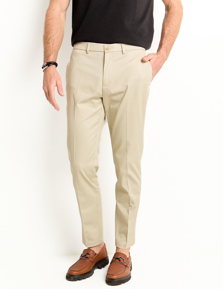 Pantalón casual slim de algodón para hombre