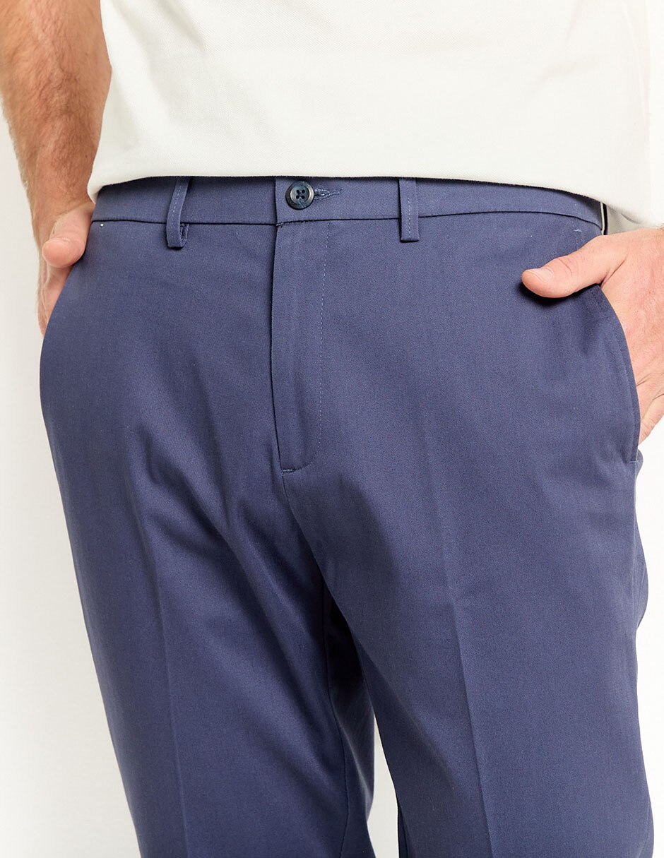 Pantalón casual slim de algodón para hombre 2