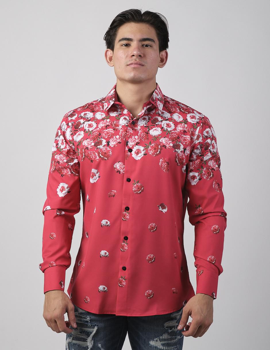 Camisa casual de algodón manga larga para hombre Camisa casual de algodón manga larga para hombre