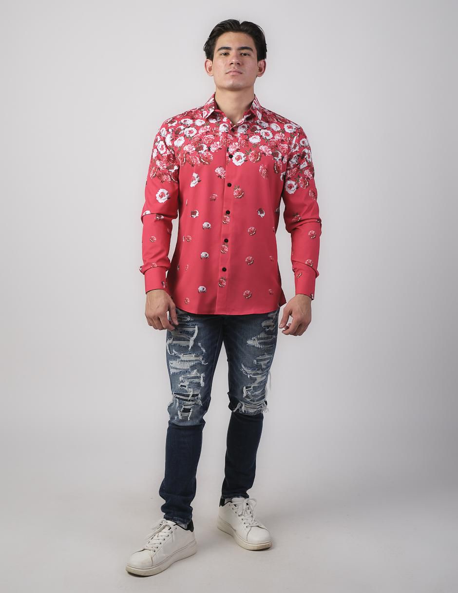 Camisa casual de algodón manga larga para hombre 3