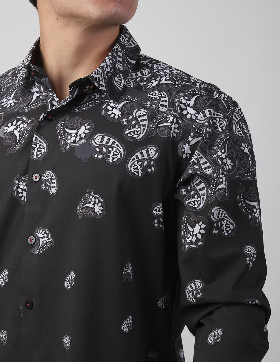 Camisa casual de algodón manga larga para hombre 3
