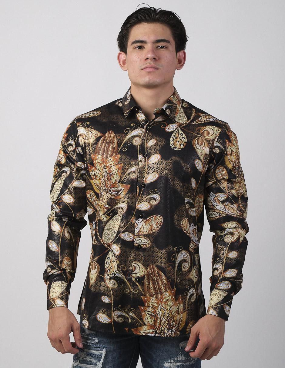Camisa casual de algodón manga larga para hombre Camisa casual de algodón manga larga para hombre