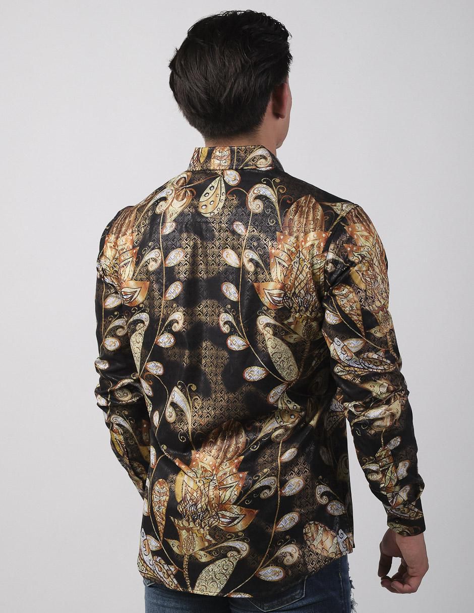 Camisa casual de algodón manga larga para hombre 3