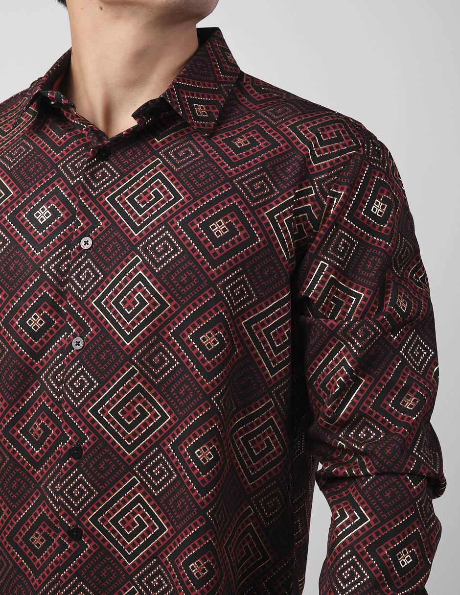 Camisa casual de algodón manga larga para hombre 3