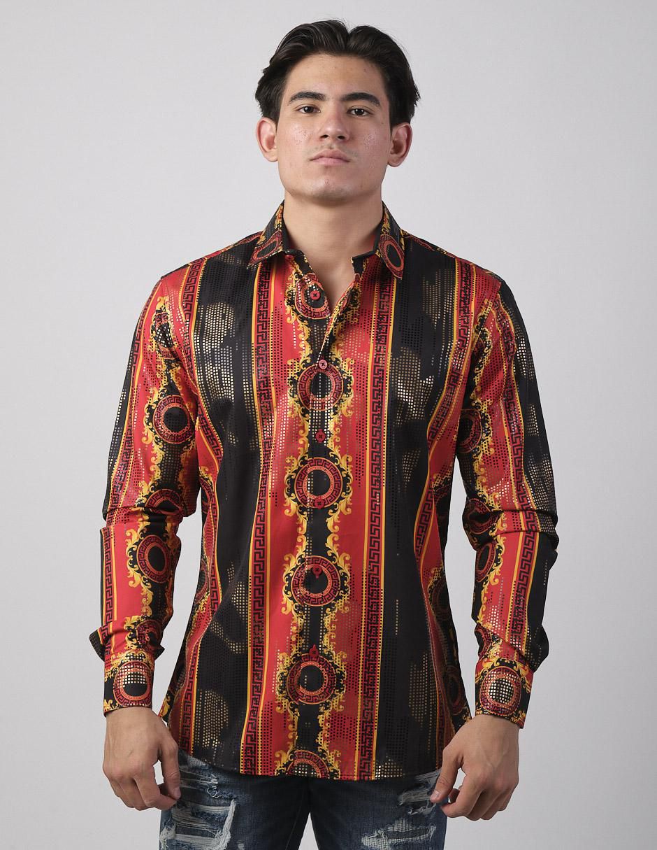 Camisa casual de algodón manga larga para hombre Camisa casual de algodón manga larga para hombre