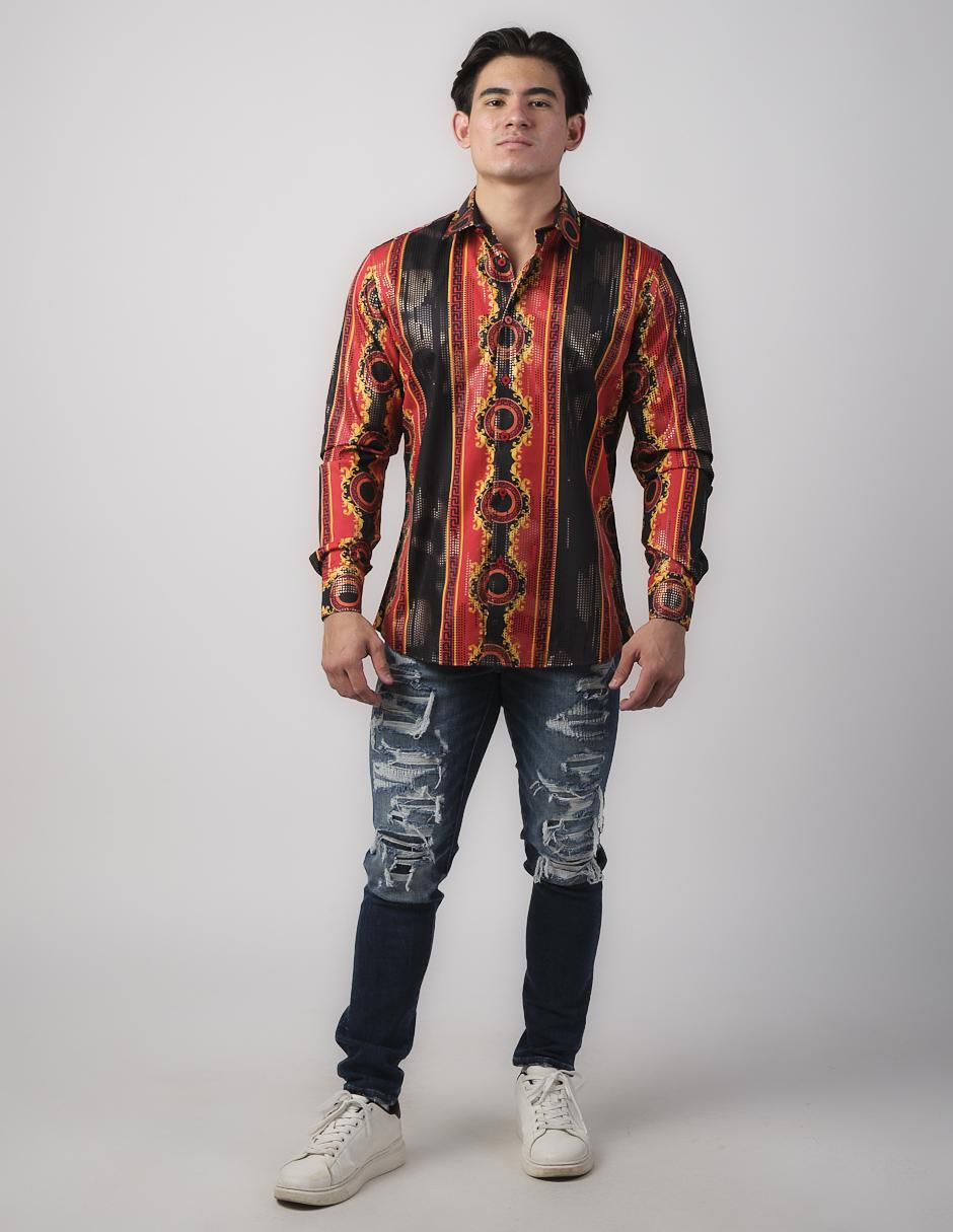 Camisa casual de algodón manga larga para hombre 3