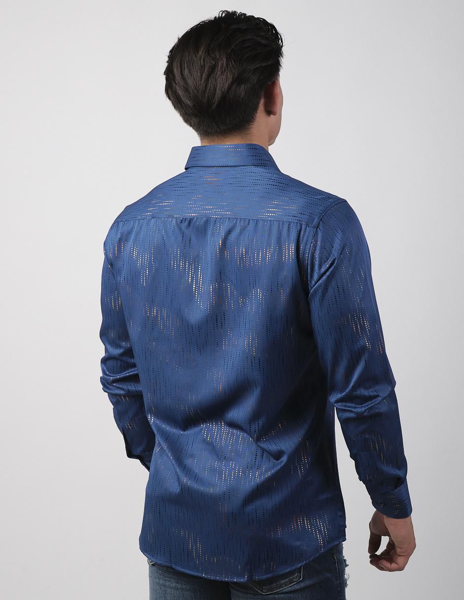 Camisa casual de algodón manga larga para hombre 4