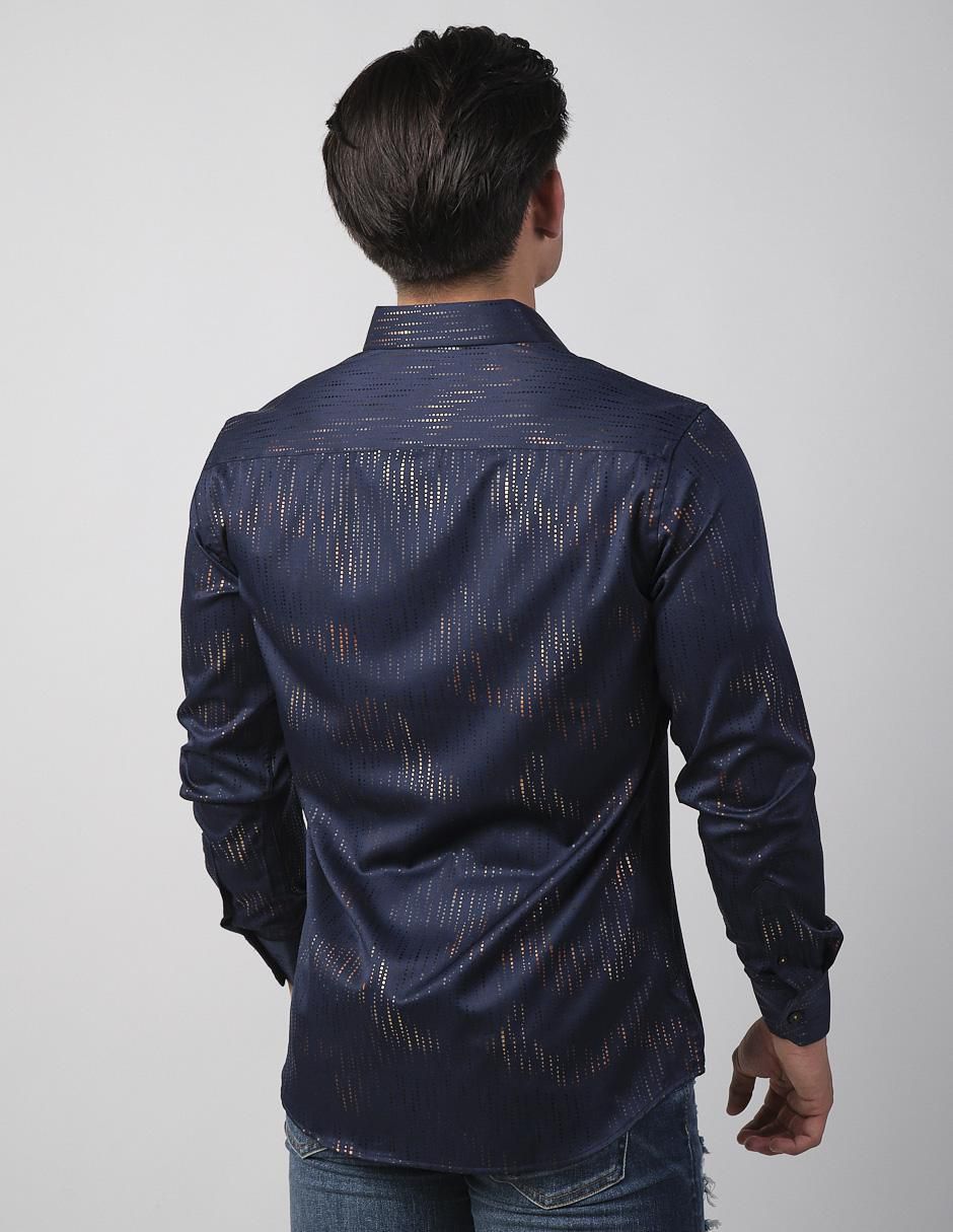 Camisa casual de algodón manga larga para hombre 2
