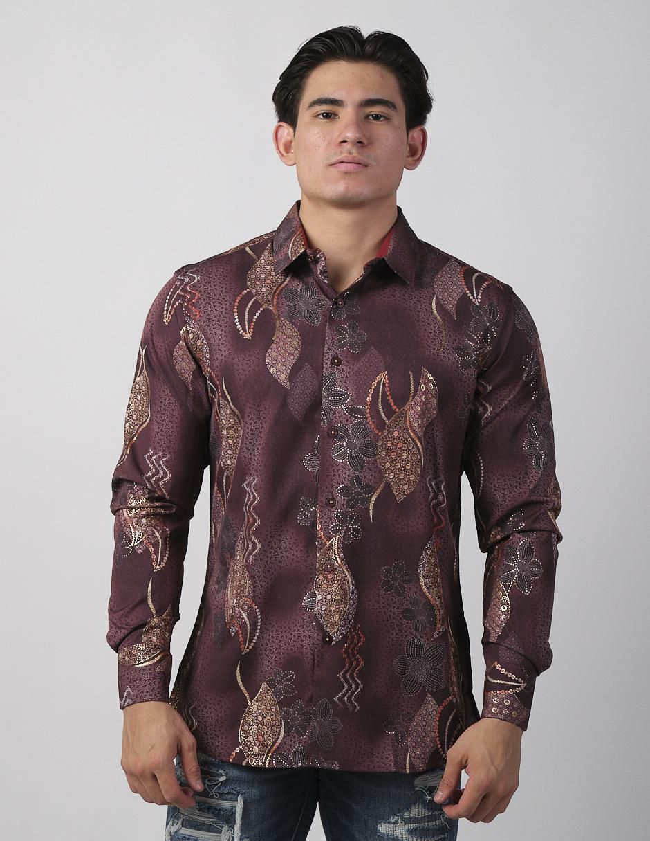 Camisa casual de algodón manga larga para hombre Camisa casual de algodón manga larga para hombre