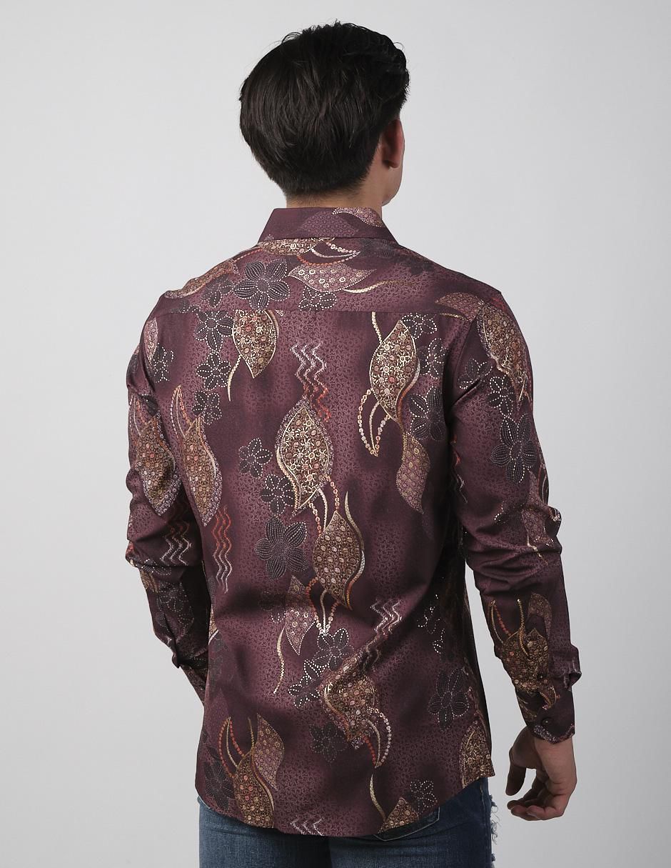 Camisa casual de algodón manga larga para hombre 2