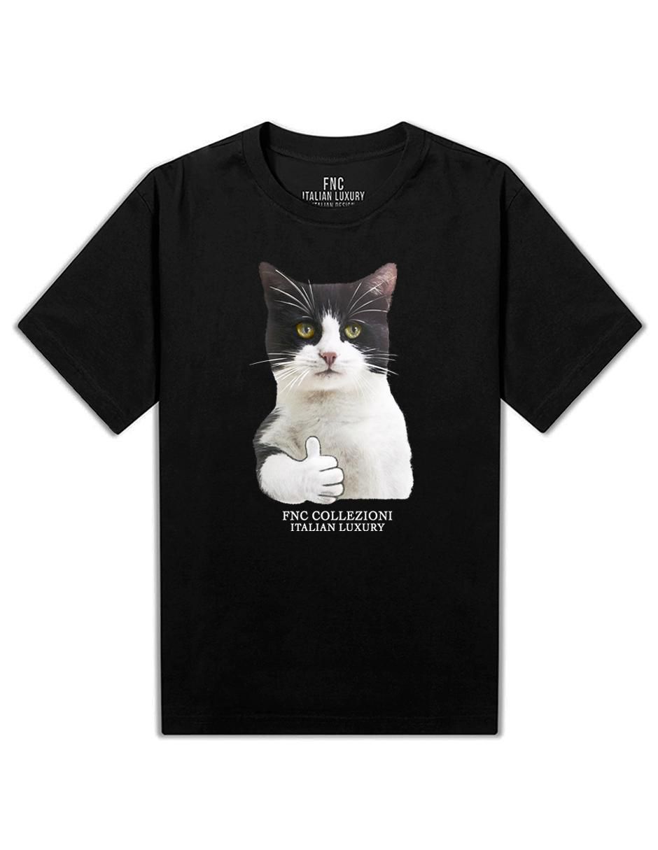 Playera Gato Ok cuello redondo para hombre 2