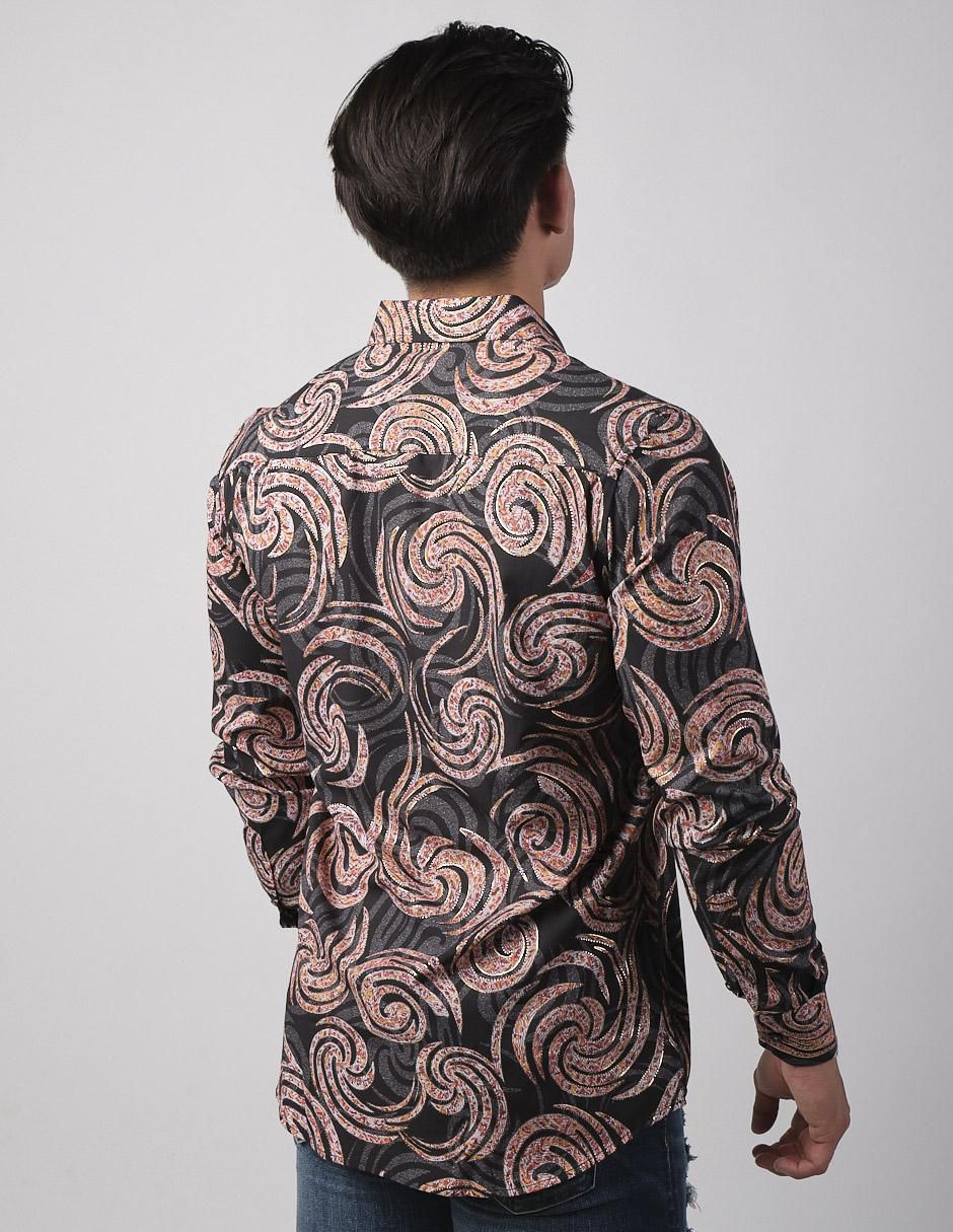Camisa casual de algodón manga larga para hombre 4