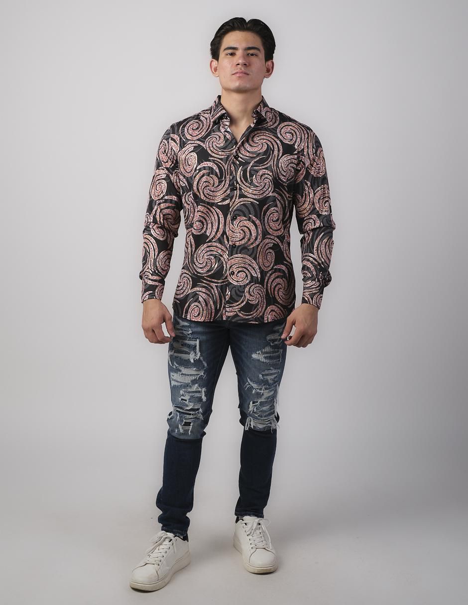 Camisa casual de algodón manga larga para hombre 3
