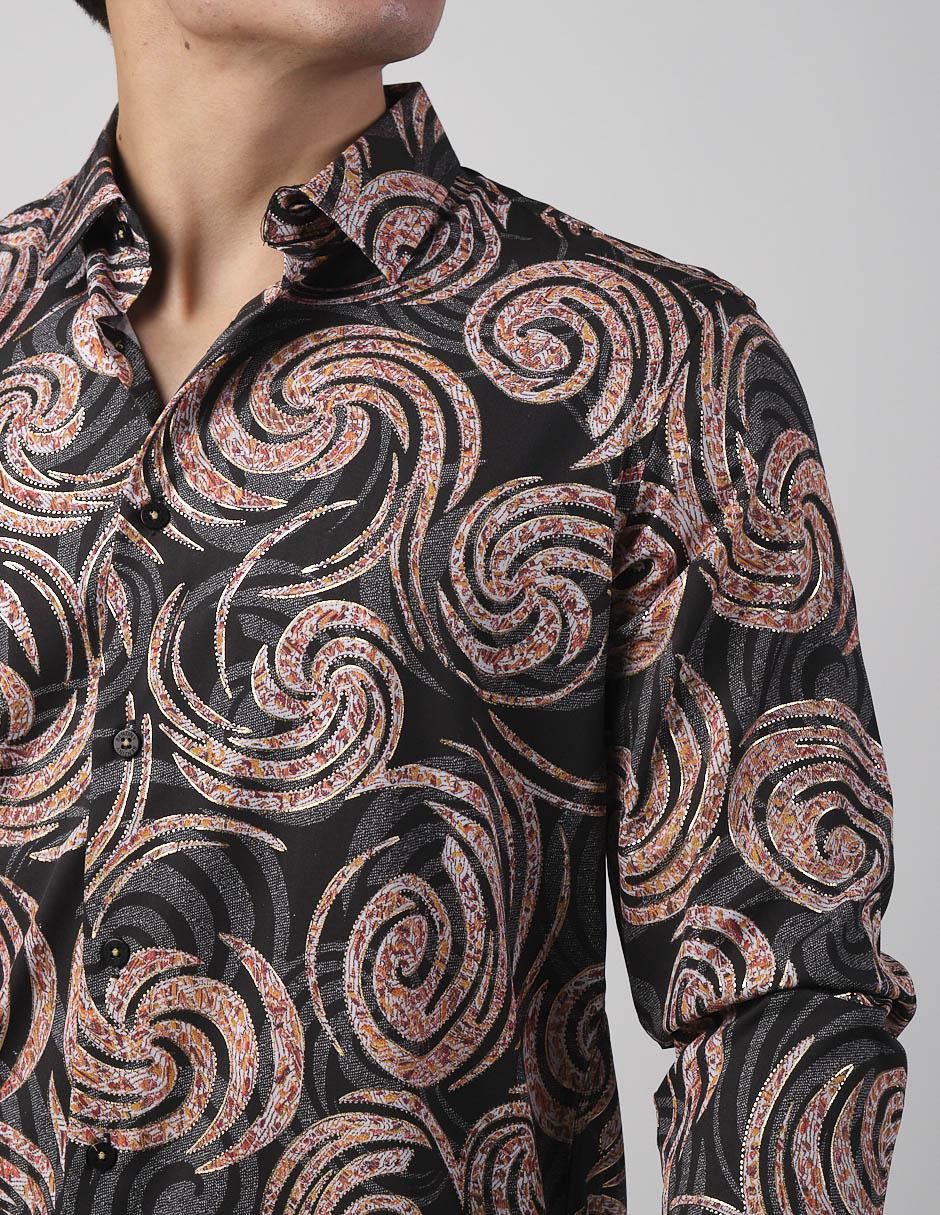 Camisa casual de algodón manga larga para hombre 2
