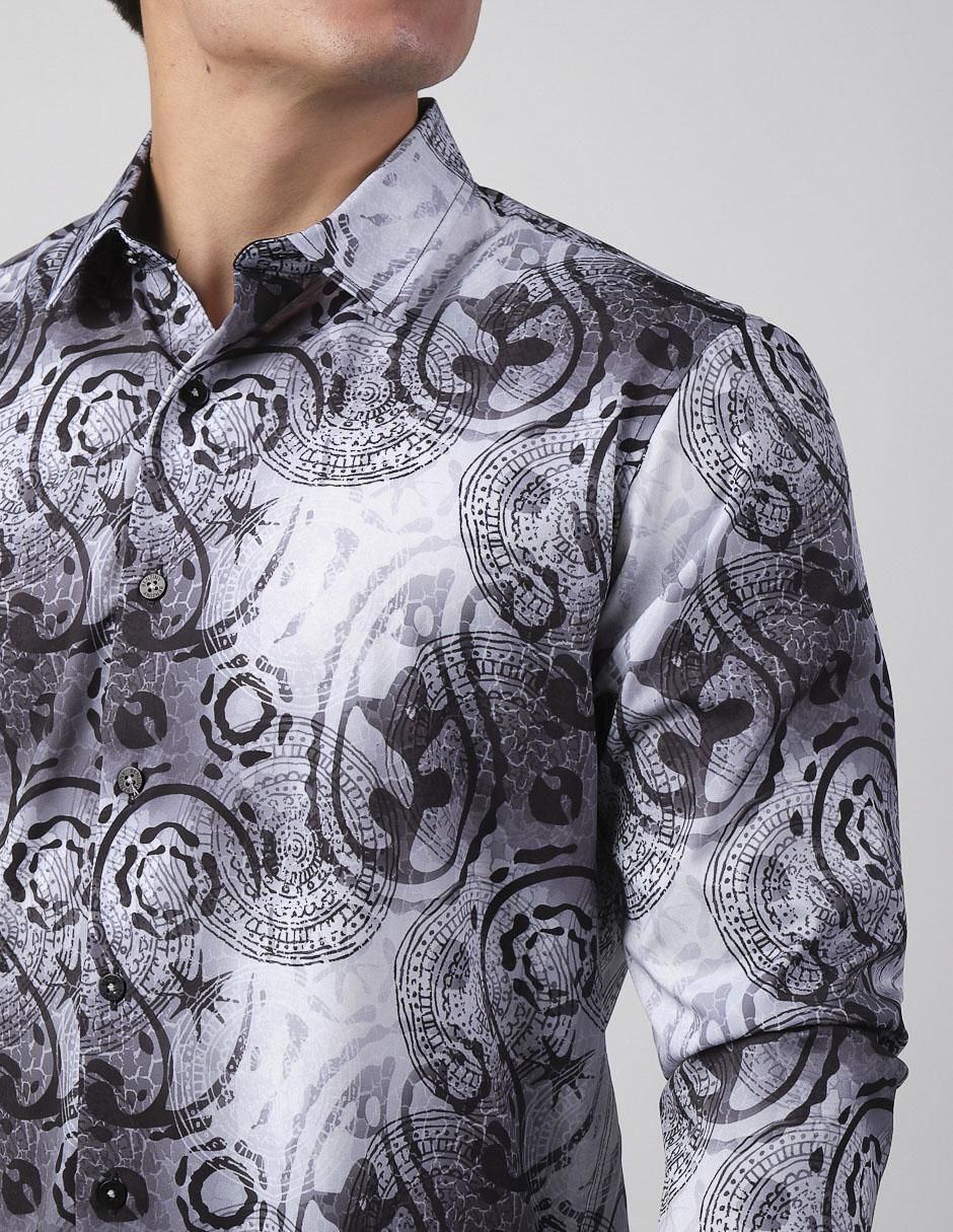 Camisa casual de algodón manga larga para hombre 2
