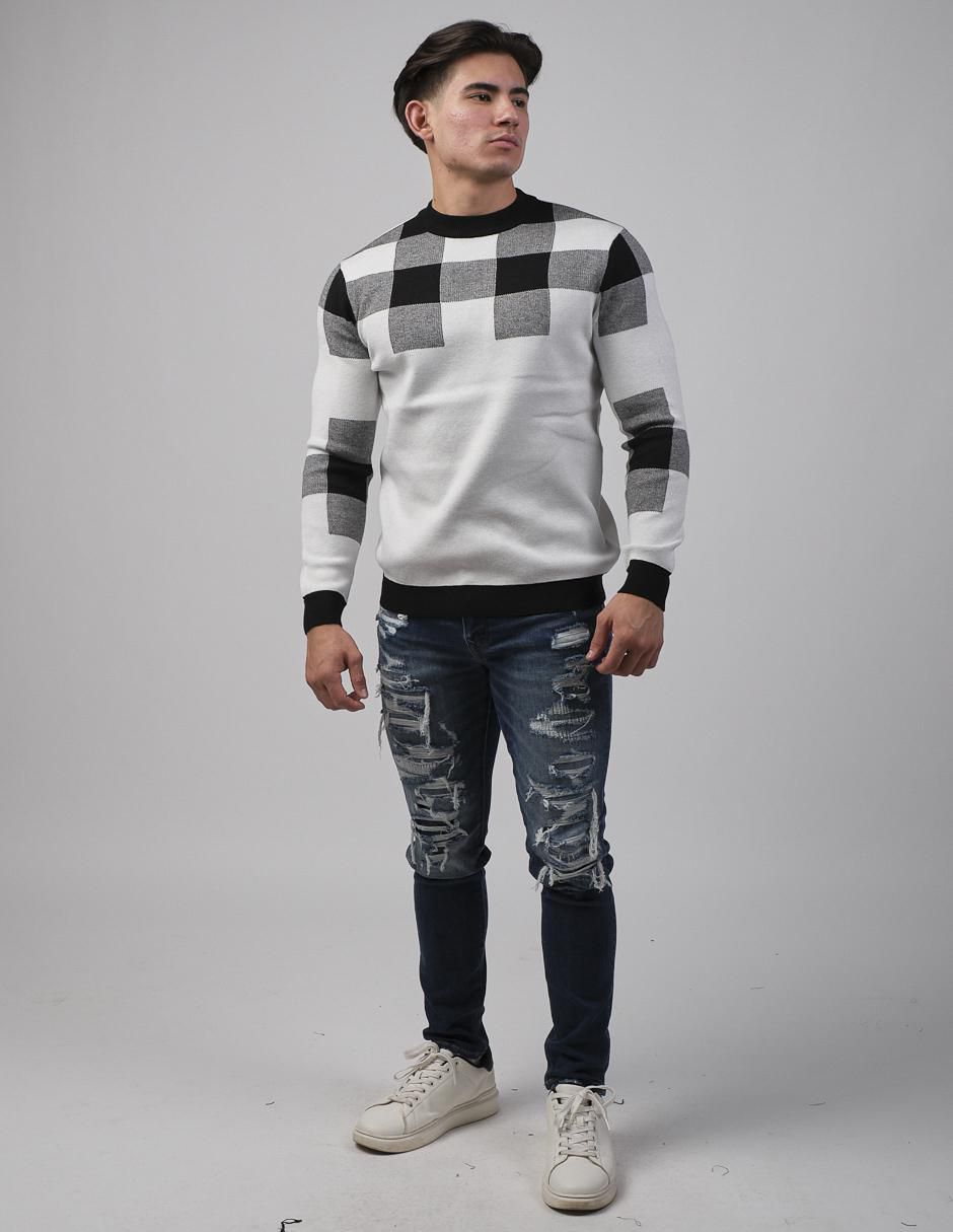 Suéter cuello redondo para hombre