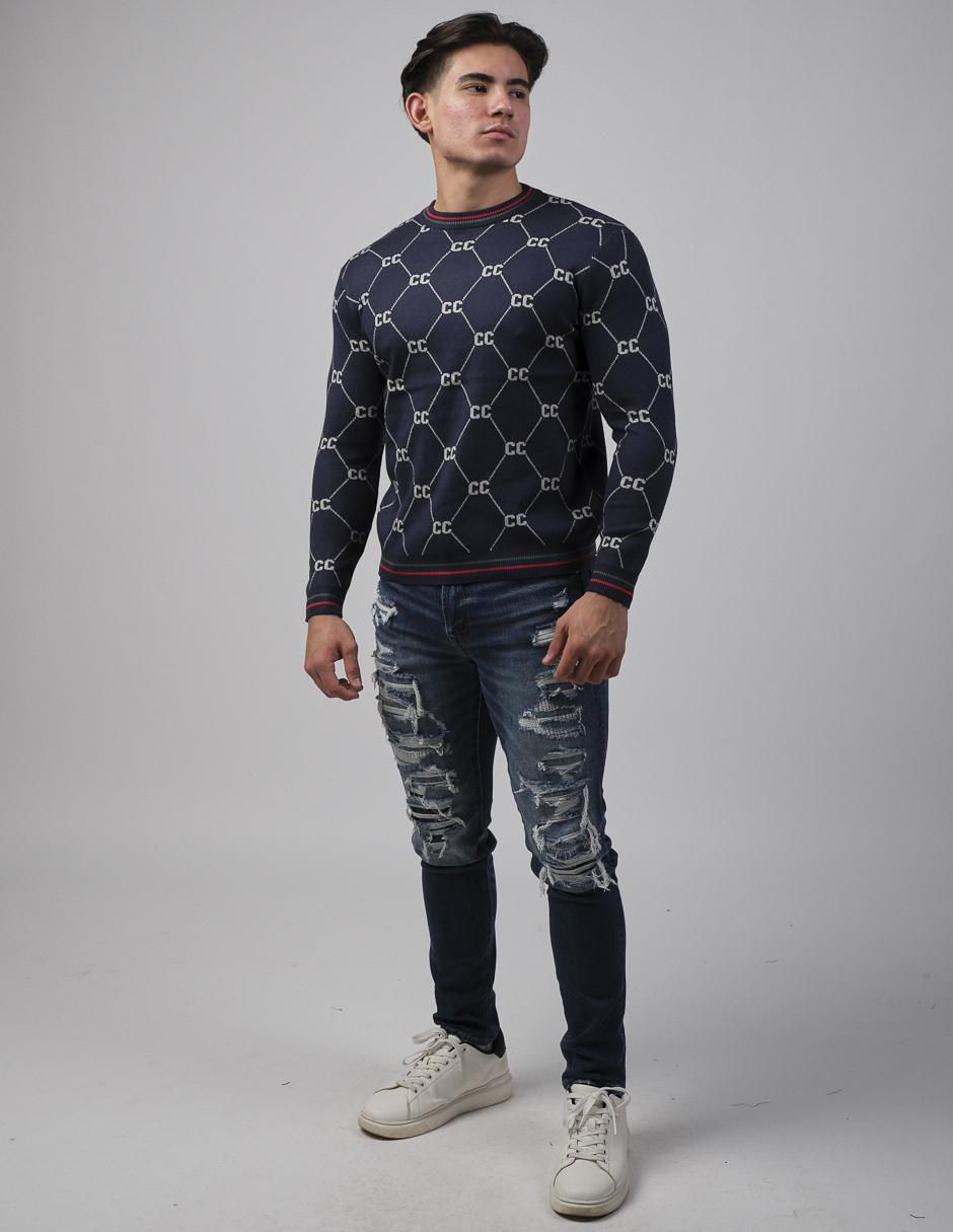 Suéter cuello redondo para hombre 4