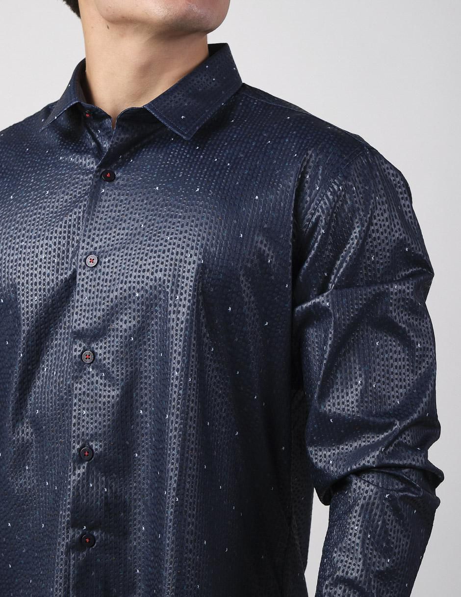 Camisa casual de algodón manga larga para hombre 2