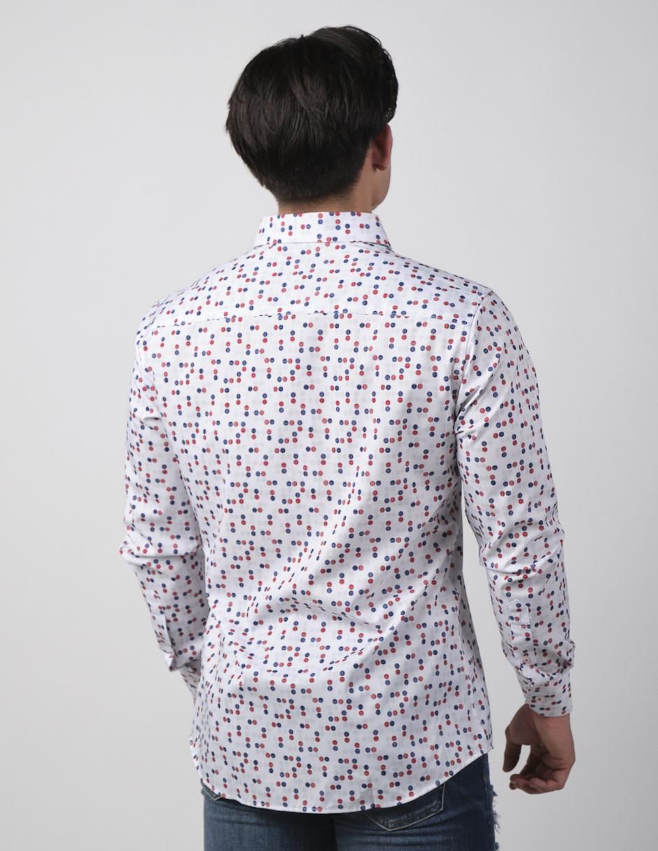 Camisa casual manga larga para hombre