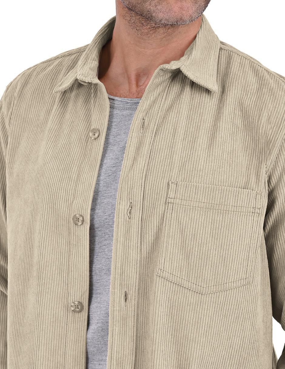 Camisa casual manga larga para hombre 4