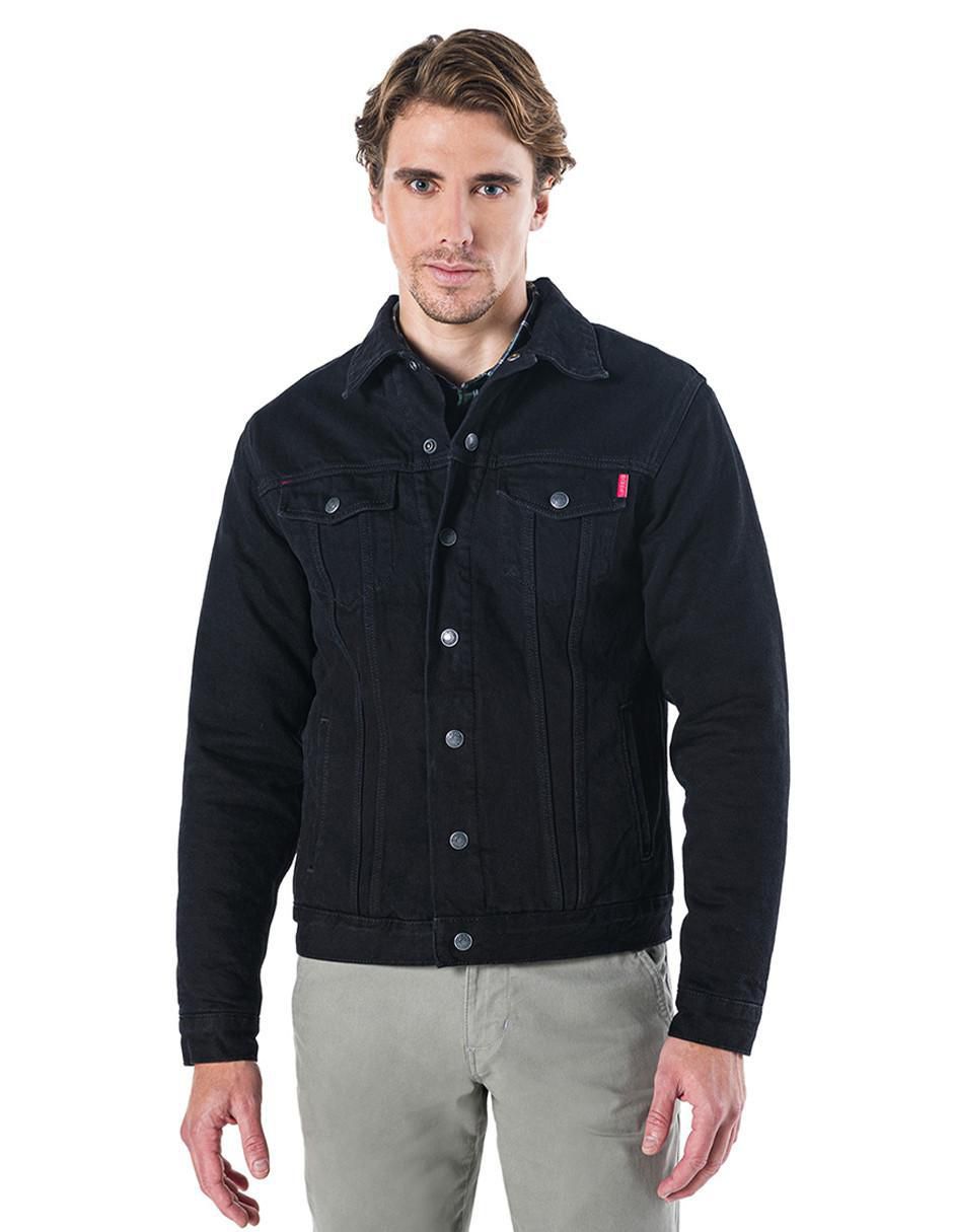 Chamarra casual con bolsillos para hombre