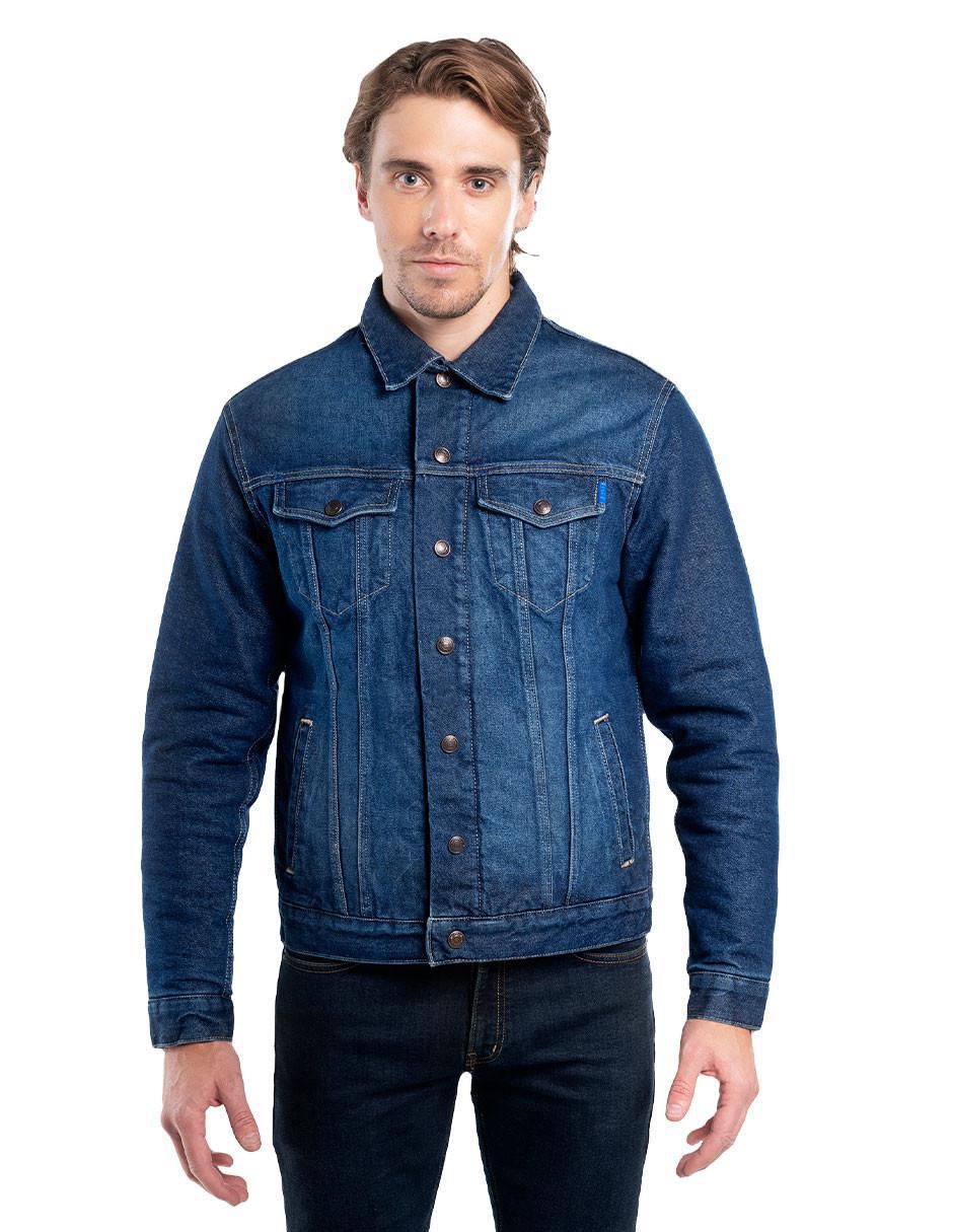 Chamarra casual con bolsillos para hombre Chamarra casual con bolsillos para hombre