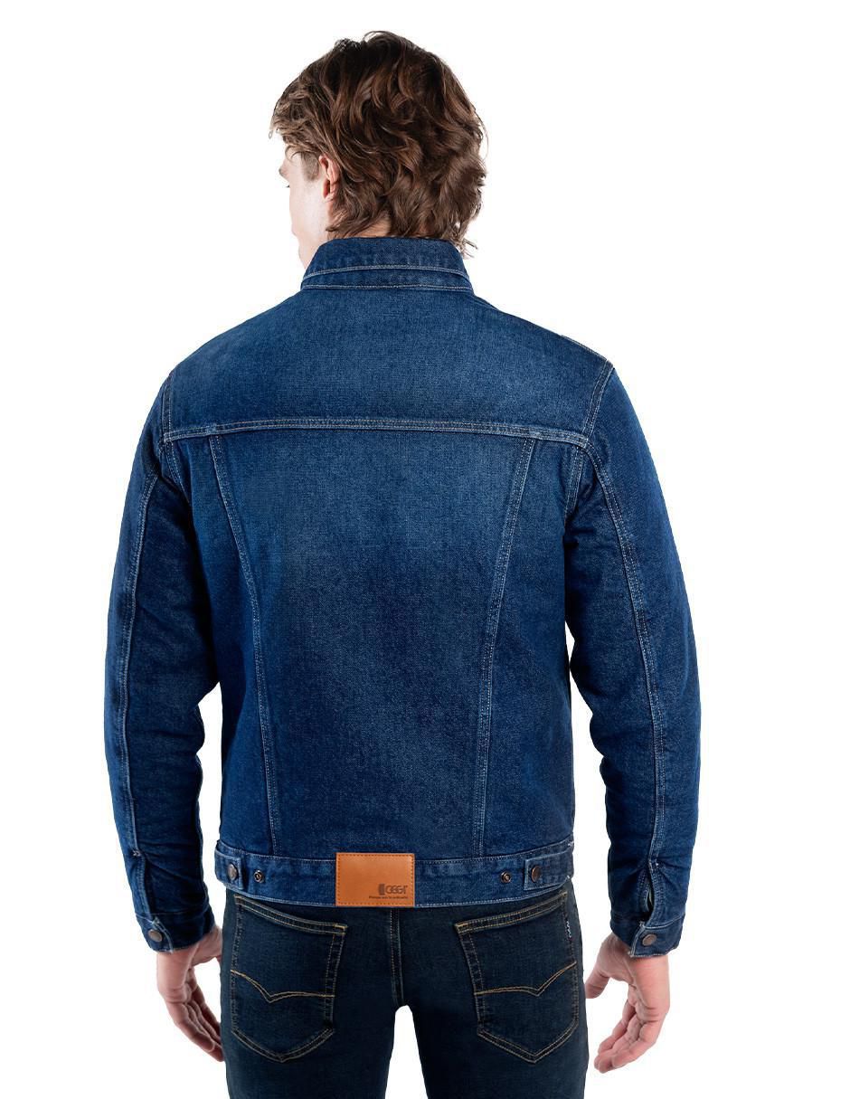 Chamarra casual Oggi Jeans con bolsillos para hombre
